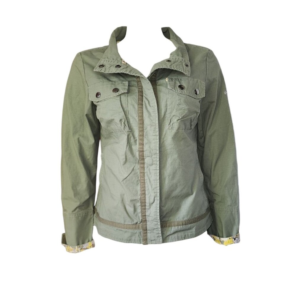 Columbia Jacket Womens Size‎ M Medium Crossroads Utility Solid Green Omni Shade